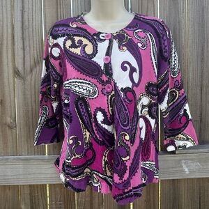 Designers Originals Vintage Paisley Cardigan - S